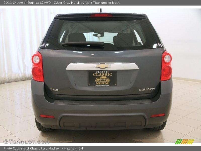 Cyber Gray Metallic / Light Titanium/Jet Black 2011 Chevrolet Equinox LS AWD