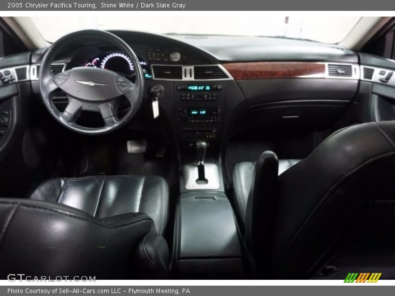 Stone White / Dark Slate Gray 2005 Chrysler Pacifica Touring