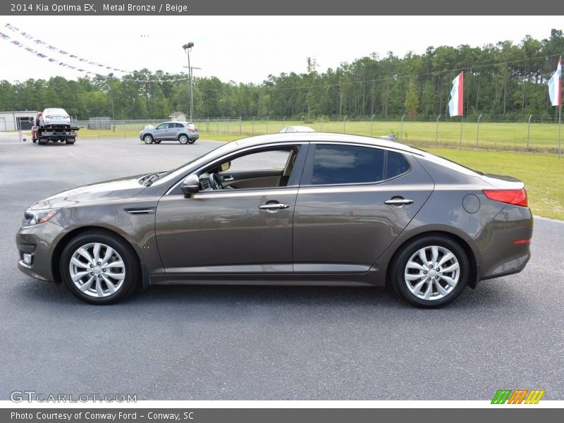 Metal Bronze / Beige 2014 Kia Optima EX