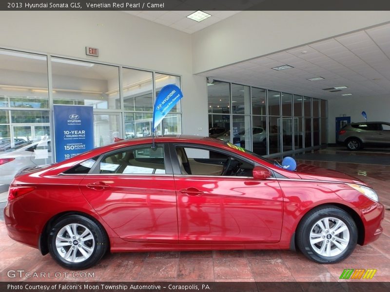 Venetian Red Pearl / Camel 2013 Hyundai Sonata GLS