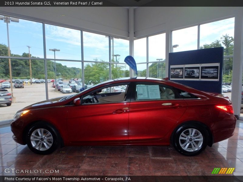 Venetian Red Pearl / Camel 2013 Hyundai Sonata GLS