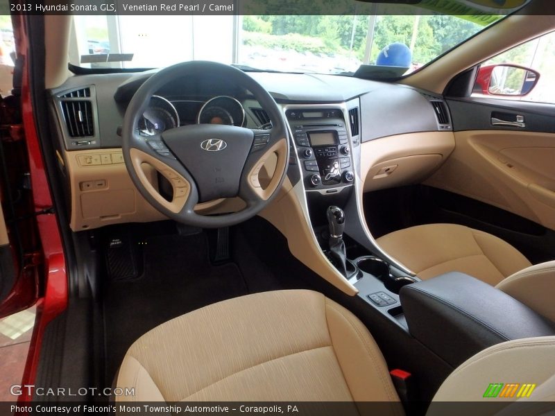 Venetian Red Pearl / Camel 2013 Hyundai Sonata GLS