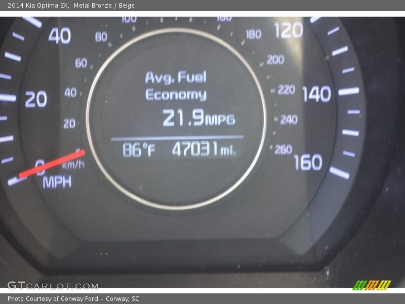 Metal Bronze / Beige 2014 Kia Optima EX