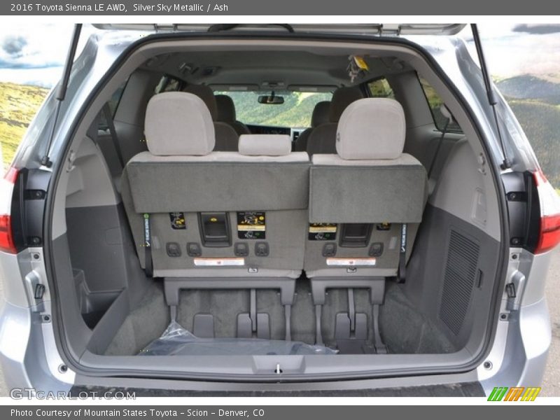 Silver Sky Metallic / Ash 2016 Toyota Sienna LE AWD