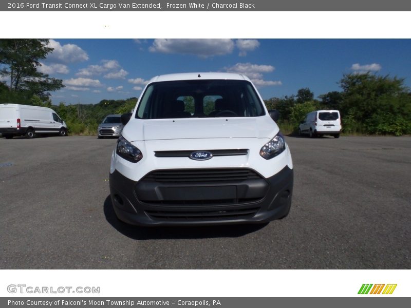 Frozen White / Charcoal Black 2016 Ford Transit Connect XL Cargo Van Extended