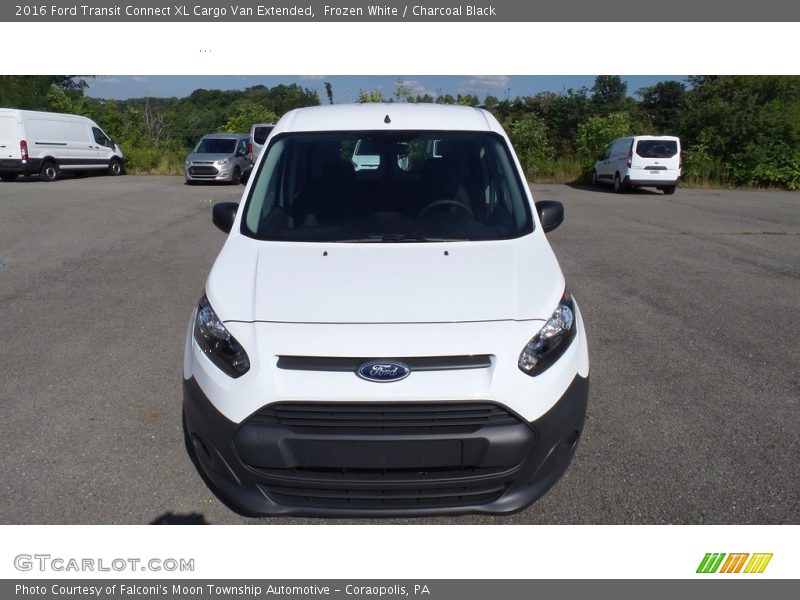 Frozen White / Charcoal Black 2016 Ford Transit Connect XL Cargo Van Extended