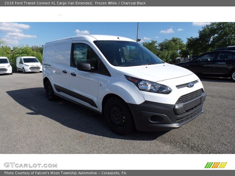 Frozen White / Charcoal Black 2016 Ford Transit Connect XL Cargo Van Extended