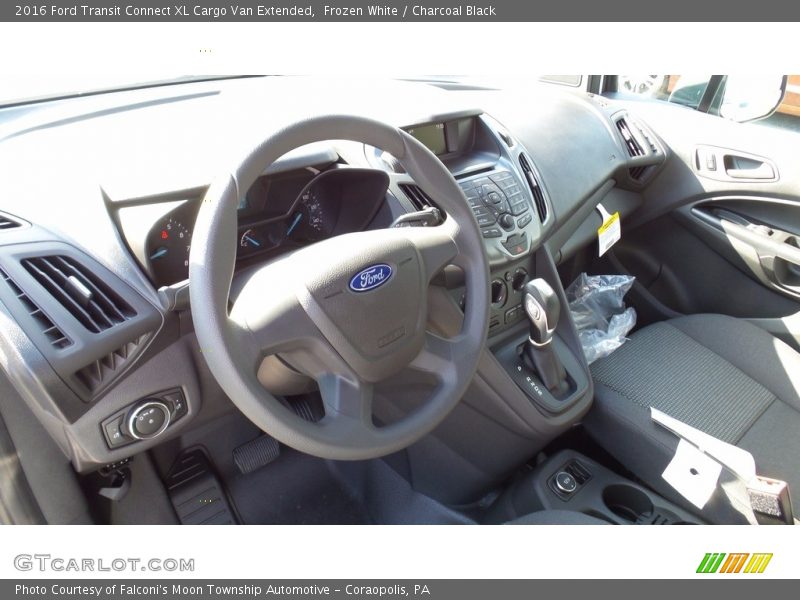 Frozen White / Charcoal Black 2016 Ford Transit Connect XL Cargo Van Extended