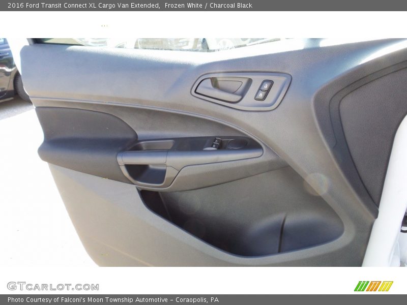 Frozen White / Charcoal Black 2016 Ford Transit Connect XL Cargo Van Extended