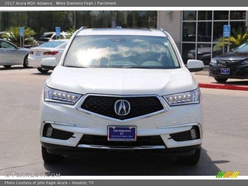 White Diamond Pearl / Parchment 2017 Acura MDX Advance