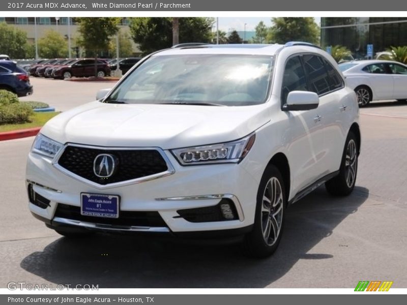 White Diamond Pearl / Parchment 2017 Acura MDX Advance