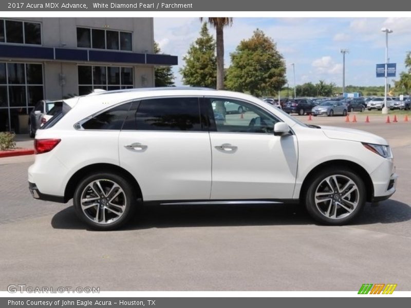 White Diamond Pearl / Parchment 2017 Acura MDX Advance