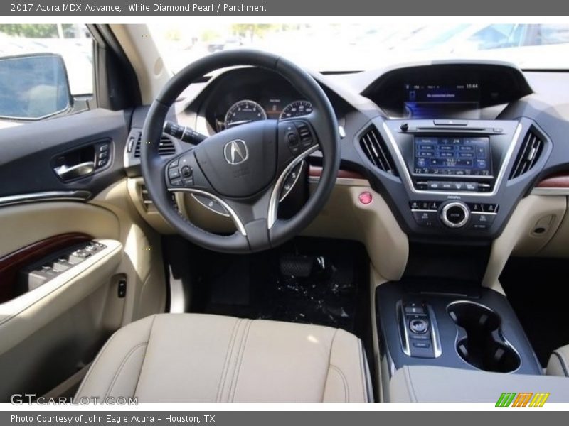 White Diamond Pearl / Parchment 2017 Acura MDX Advance