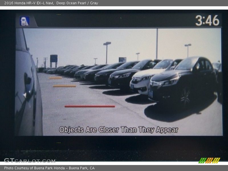 Deep Ocean Pearl / Gray 2016 Honda HR-V EX-L Navi