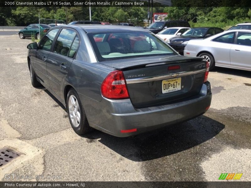 Silver Green Metallic / Cashmere Beige 2006 Chevrolet Malibu LT V6 Sedan