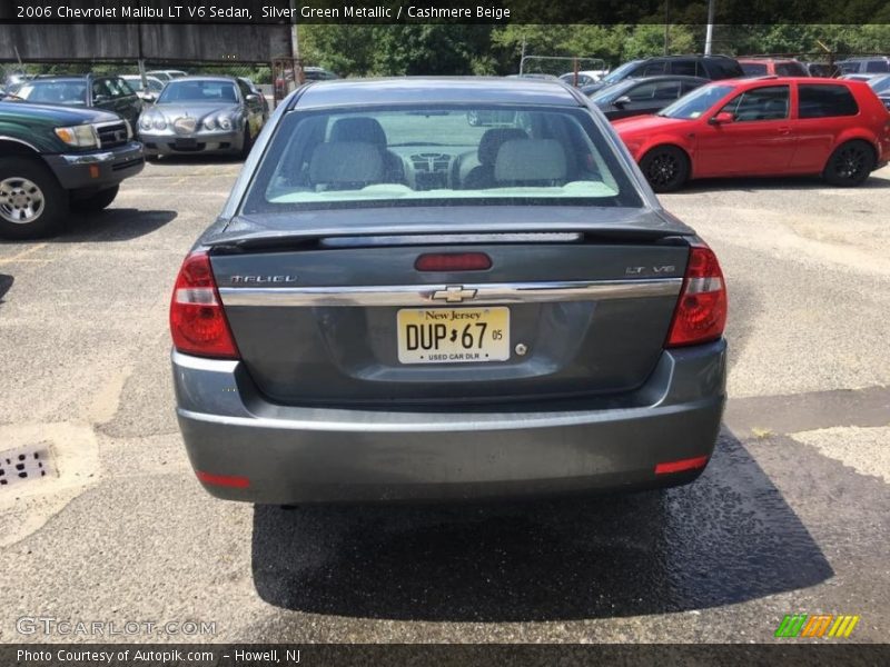 Silver Green Metallic / Cashmere Beige 2006 Chevrolet Malibu LT V6 Sedan