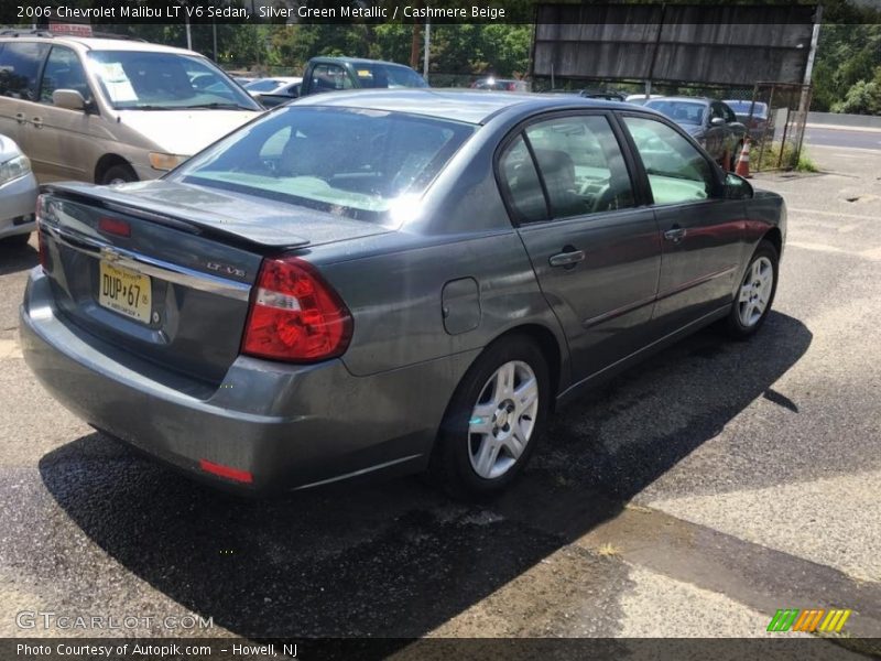 Silver Green Metallic / Cashmere Beige 2006 Chevrolet Malibu LT V6 Sedan