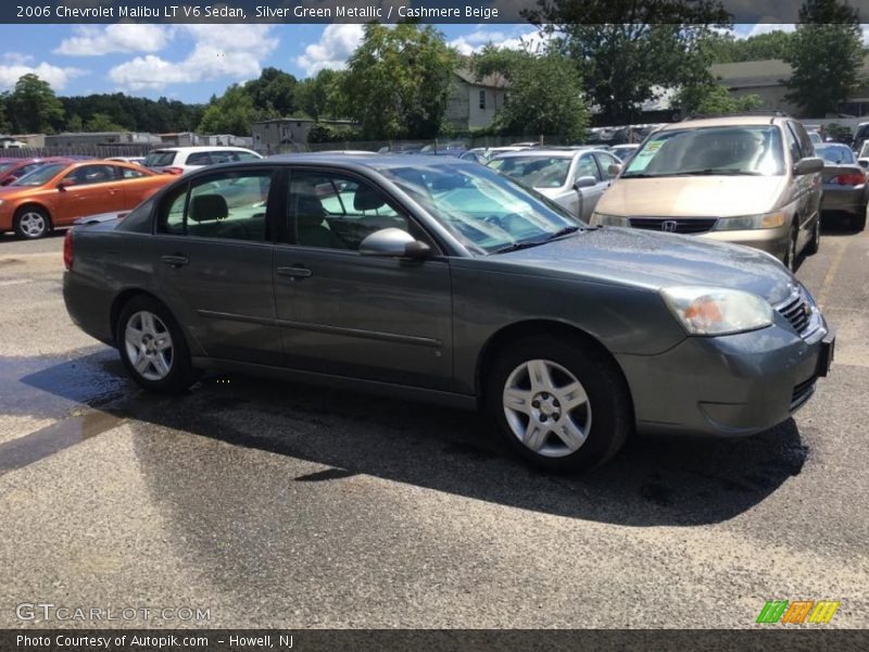 Silver Green Metallic / Cashmere Beige 2006 Chevrolet Malibu LT V6 Sedan