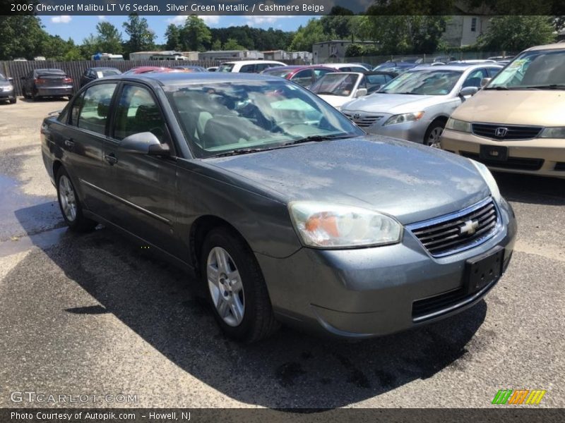 Silver Green Metallic / Cashmere Beige 2006 Chevrolet Malibu LT V6 Sedan