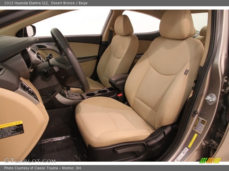 Desert Bronze / Beige 2013 Hyundai Elantra GLS