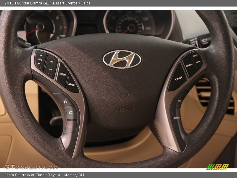 Desert Bronze / Beige 2013 Hyundai Elantra GLS