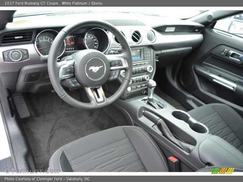 White Platinum / Ebony 2017 Ford Mustang GT Coupe