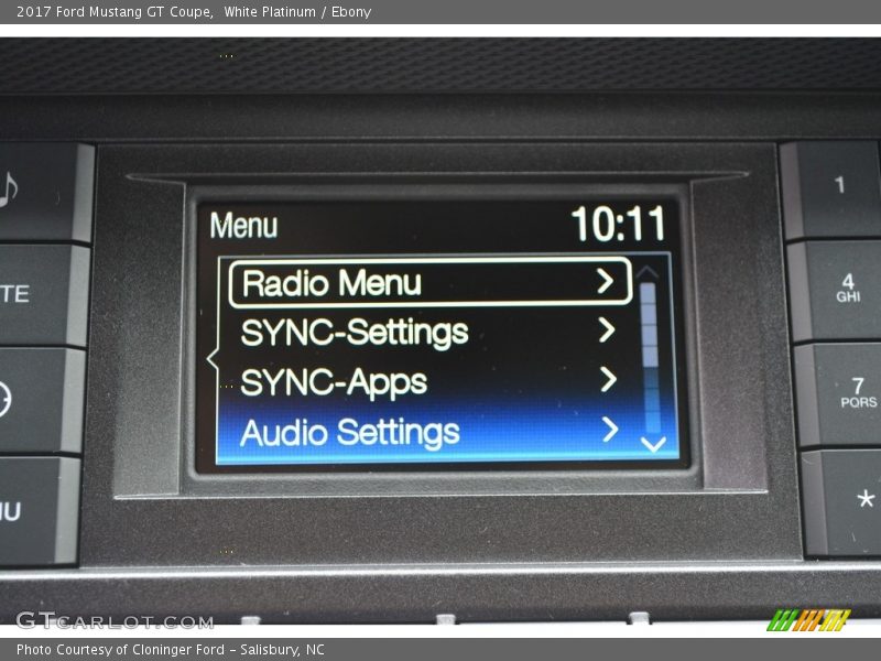 White Platinum / Ebony 2017 Ford Mustang GT Coupe