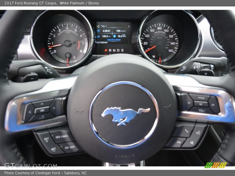 White Platinum / Ebony 2017 Ford Mustang GT Coupe