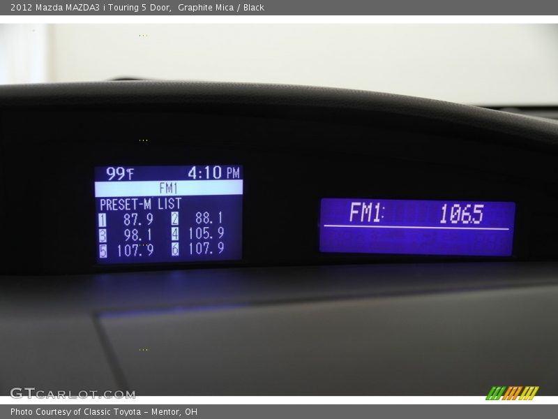 Graphite Mica / Black 2012 Mazda MAZDA3 i Touring 5 Door