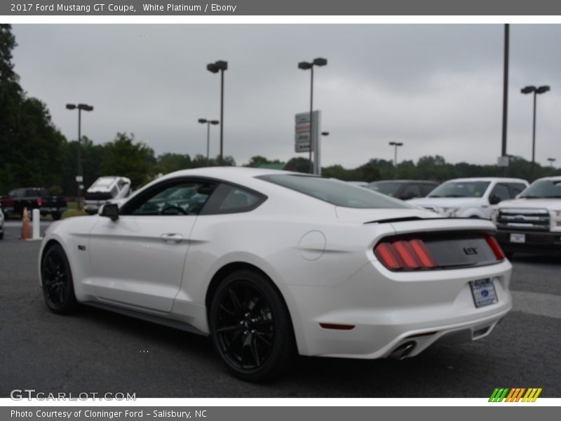 White Platinum / Ebony 2017 Ford Mustang GT Coupe