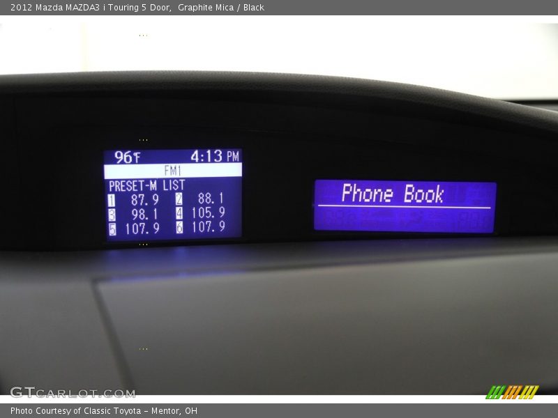 Graphite Mica / Black 2012 Mazda MAZDA3 i Touring 5 Door