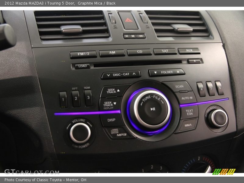 Graphite Mica / Black 2012 Mazda MAZDA3 i Touring 5 Door