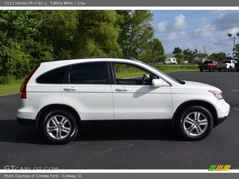 Taffeta White / Gray 2011 Honda CR-V EX-L