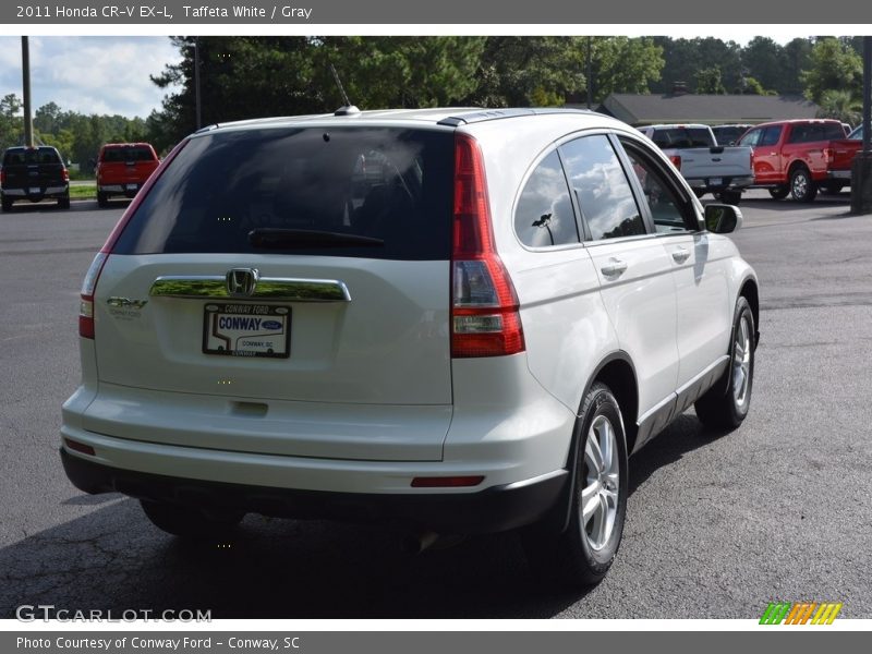 Taffeta White / Gray 2011 Honda CR-V EX-L