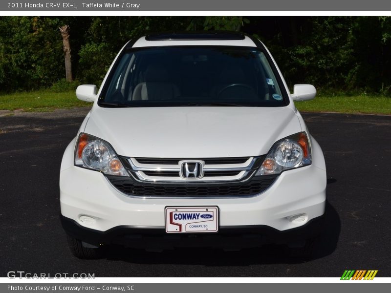 Taffeta White / Gray 2011 Honda CR-V EX-L