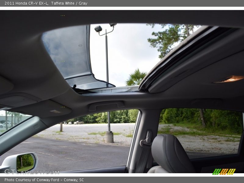 Taffeta White / Gray 2011 Honda CR-V EX-L