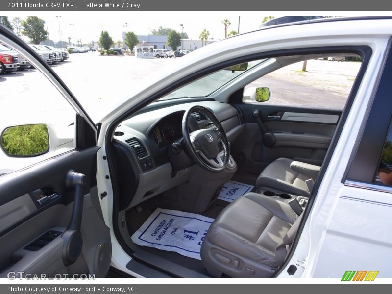 Taffeta White / Gray 2011 Honda CR-V EX-L