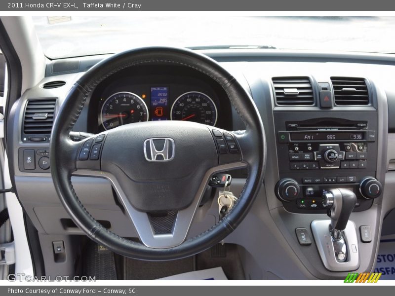 Taffeta White / Gray 2011 Honda CR-V EX-L