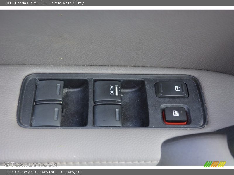Taffeta White / Gray 2011 Honda CR-V EX-L