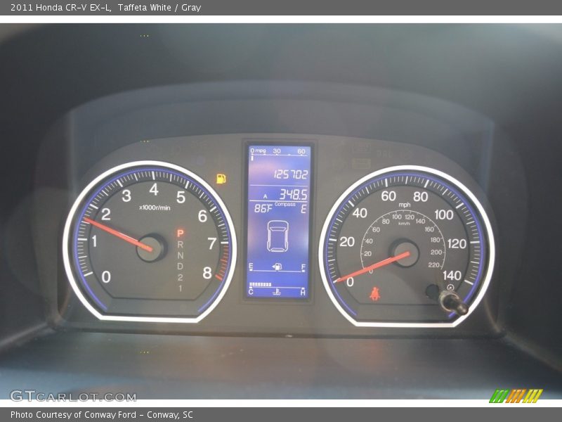 Taffeta White / Gray 2011 Honda CR-V EX-L