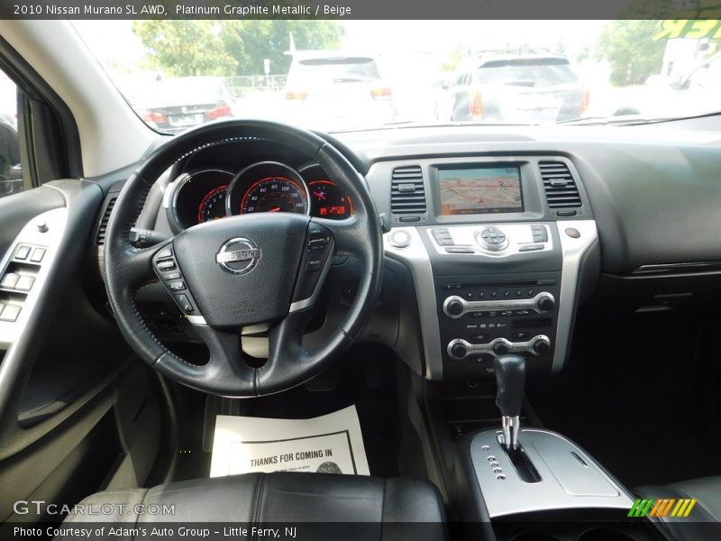 Platinum Graphite Metallic / Beige 2010 Nissan Murano SL AWD