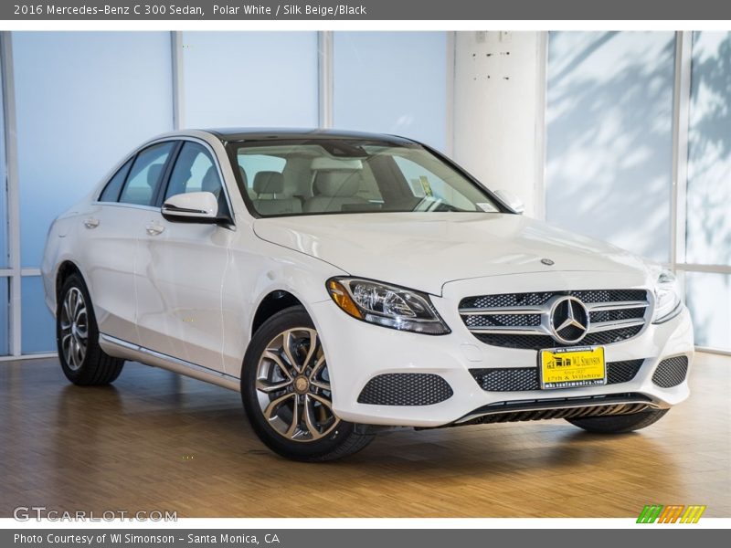 Polar White / Silk Beige/Black 2016 Mercedes-Benz C 300 Sedan