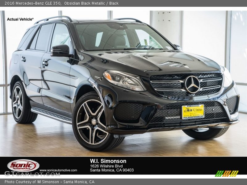 Obsidian Black Metallic / Black 2016 Mercedes-Benz GLE 350