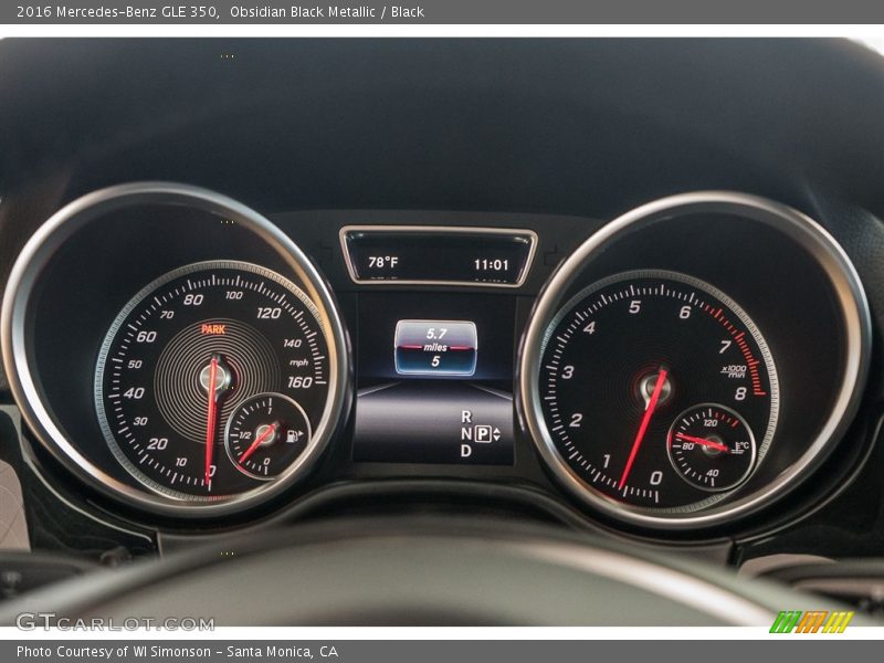 Obsidian Black Metallic / Black 2016 Mercedes-Benz GLE 350