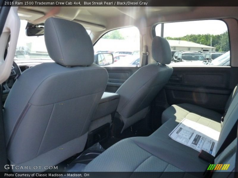Blue Streak Pearl / Black/Diesel Gray 2016 Ram 1500 Tradesman Crew Cab 4x4