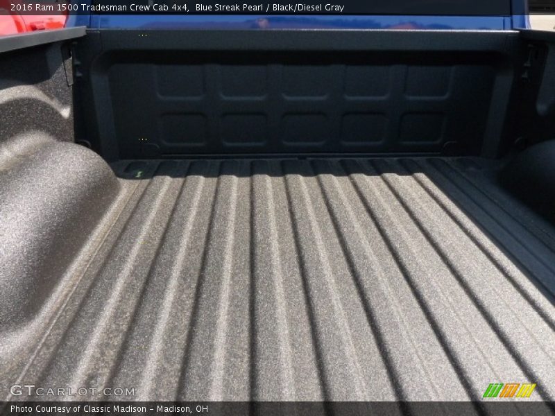 Blue Streak Pearl / Black/Diesel Gray 2016 Ram 1500 Tradesman Crew Cab 4x4