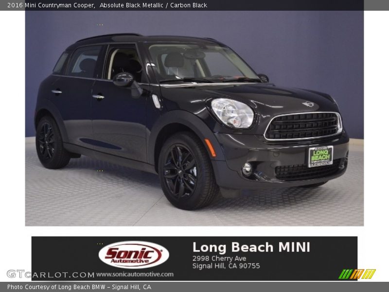 Absolute Black Metallic / Carbon Black 2016 Mini Countryman Cooper