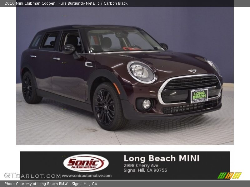 Pure Burgundy Metallic / Carbon Black 2016 Mini Clubman Cooper
