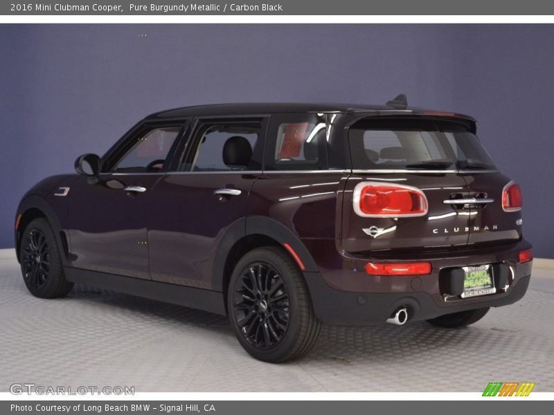 Pure Burgundy Metallic / Carbon Black 2016 Mini Clubman Cooper