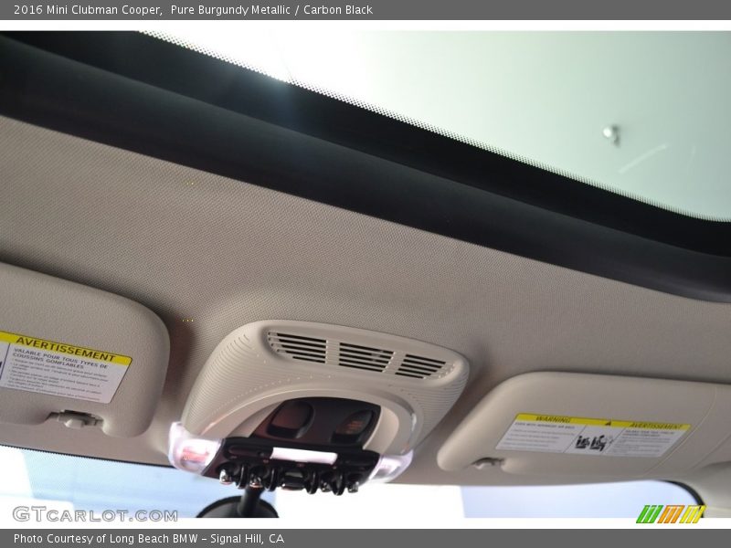 Pure Burgundy Metallic / Carbon Black 2016 Mini Clubman Cooper